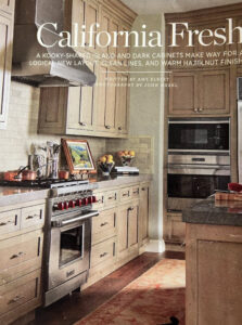 Magazine Inspired Kitchen Transformation: Custom Stained Kitchen Cabinets